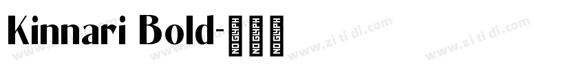 Kinnari Bold字体转换